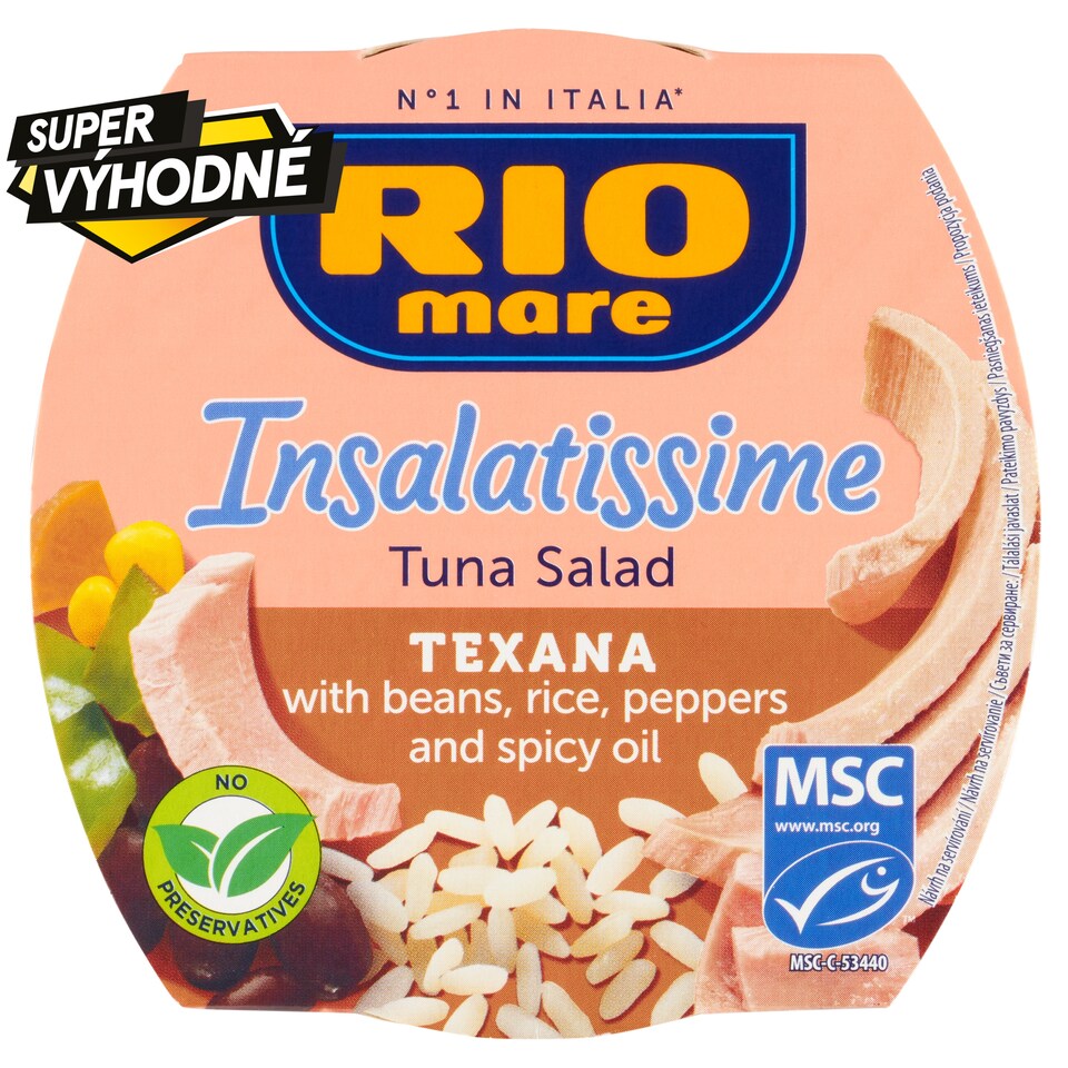 Obrázek 1 pro produkt Rio Mare Insalatissime Hotový pokrm z fazolí, zeleniny, tuňáka a rýže 160g