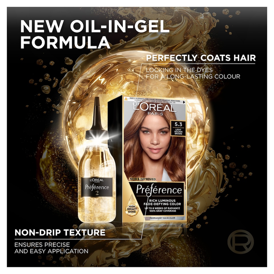 image 1 of L’Oreal Preference 5.3 Virginia Chestnut Brown Permanent Hair Dye