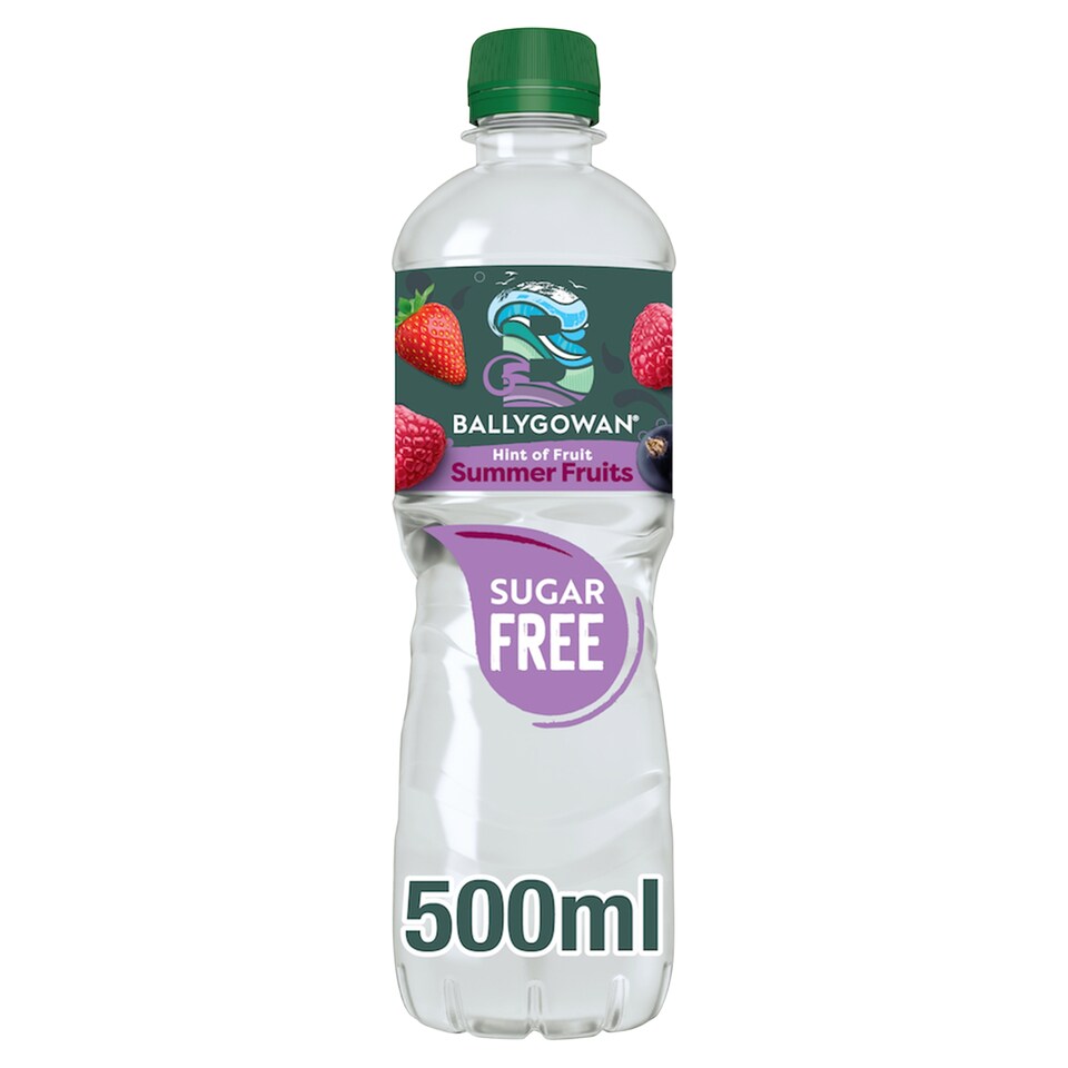 Ballygowan Hint of Fruit Summer Fruits Sugar Free Flavoured Sparkling Water 500ml