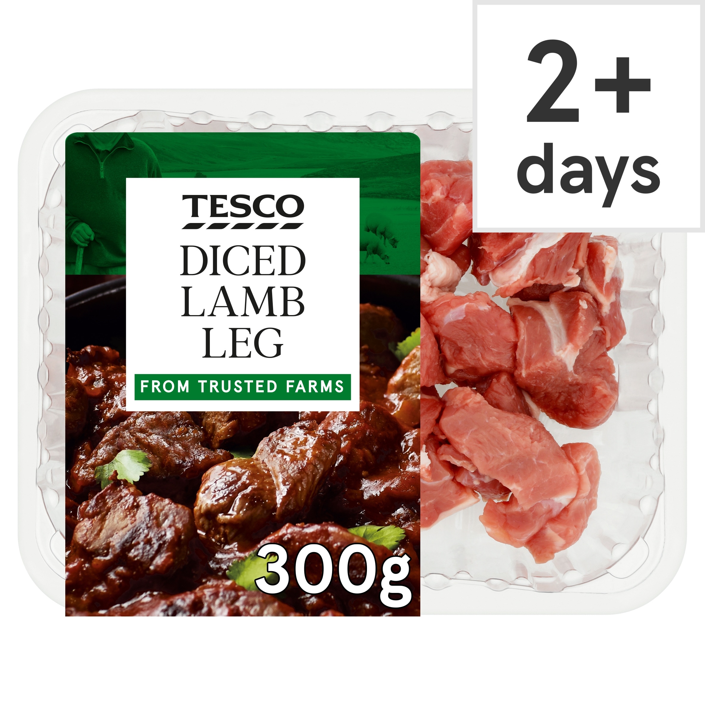 Tesco Lamb Diced Leg 300G