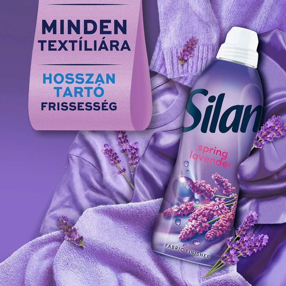 Silan Spring Lavender textilöblítő koncentrátum 64 mosás 1408 ml  1. kép
