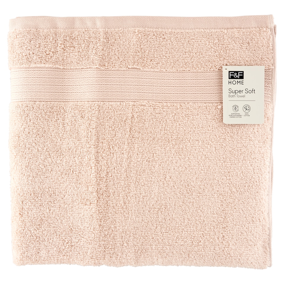 F&F Home Taupe Supersoft törölköző 70 cm x 127 cm