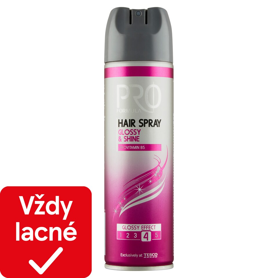 Tesco Pro Formula Glossy & Shine Hair Spray 250 ml