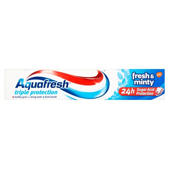 Aquafresh Fresh & Minty Toothpaste 75Ml Tesco Groceries