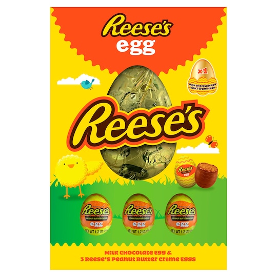 Reese's Milk Chocolate Egg With 3 Peanut Butter Creme Eggs 232G