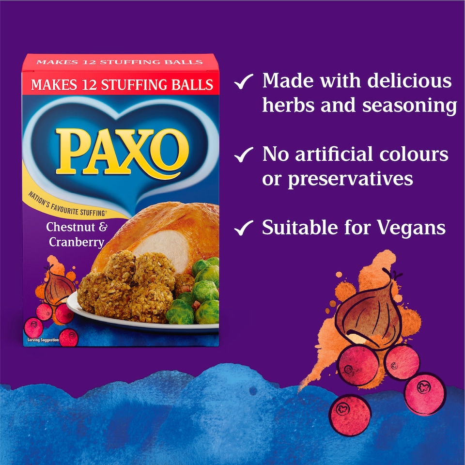 image 1 of Paxo Chestnut & Cranberry Stuffing Mix 170G