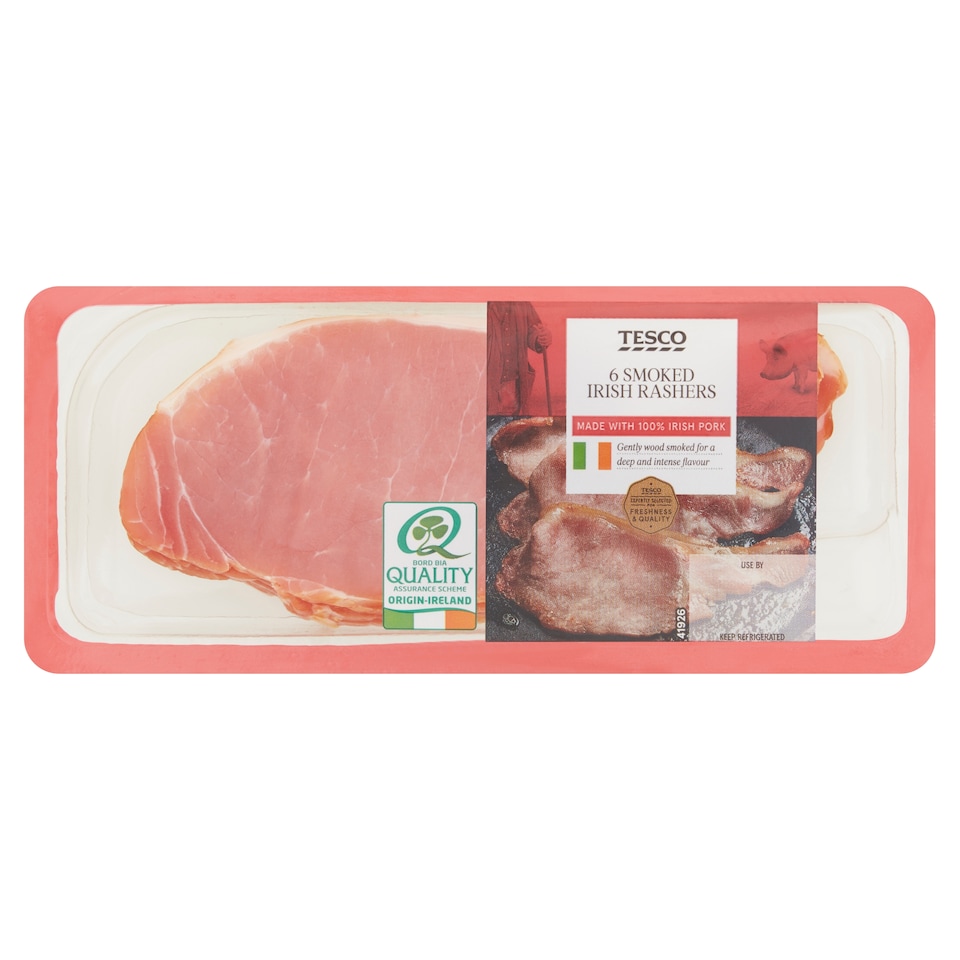 Tesco Smoked Irish Bacon Rashers 225G