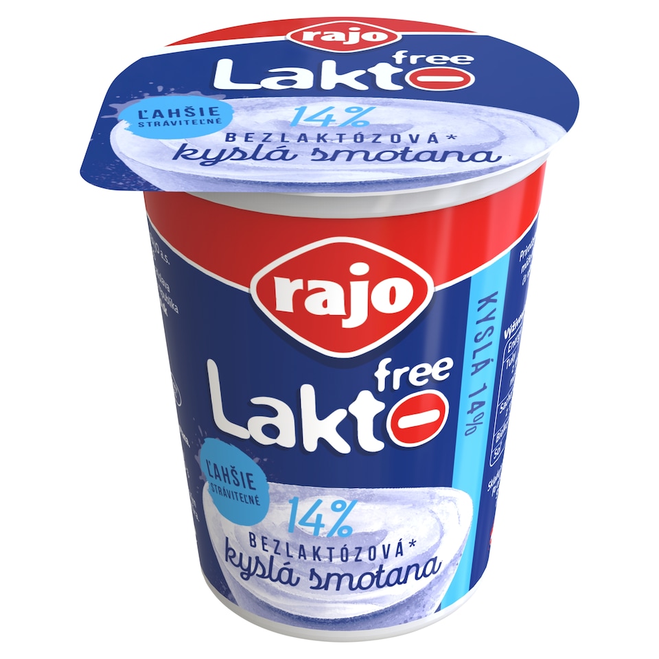 obrázok 1 z Rajo Lakto Free Smotana kyslá 14% 200 g