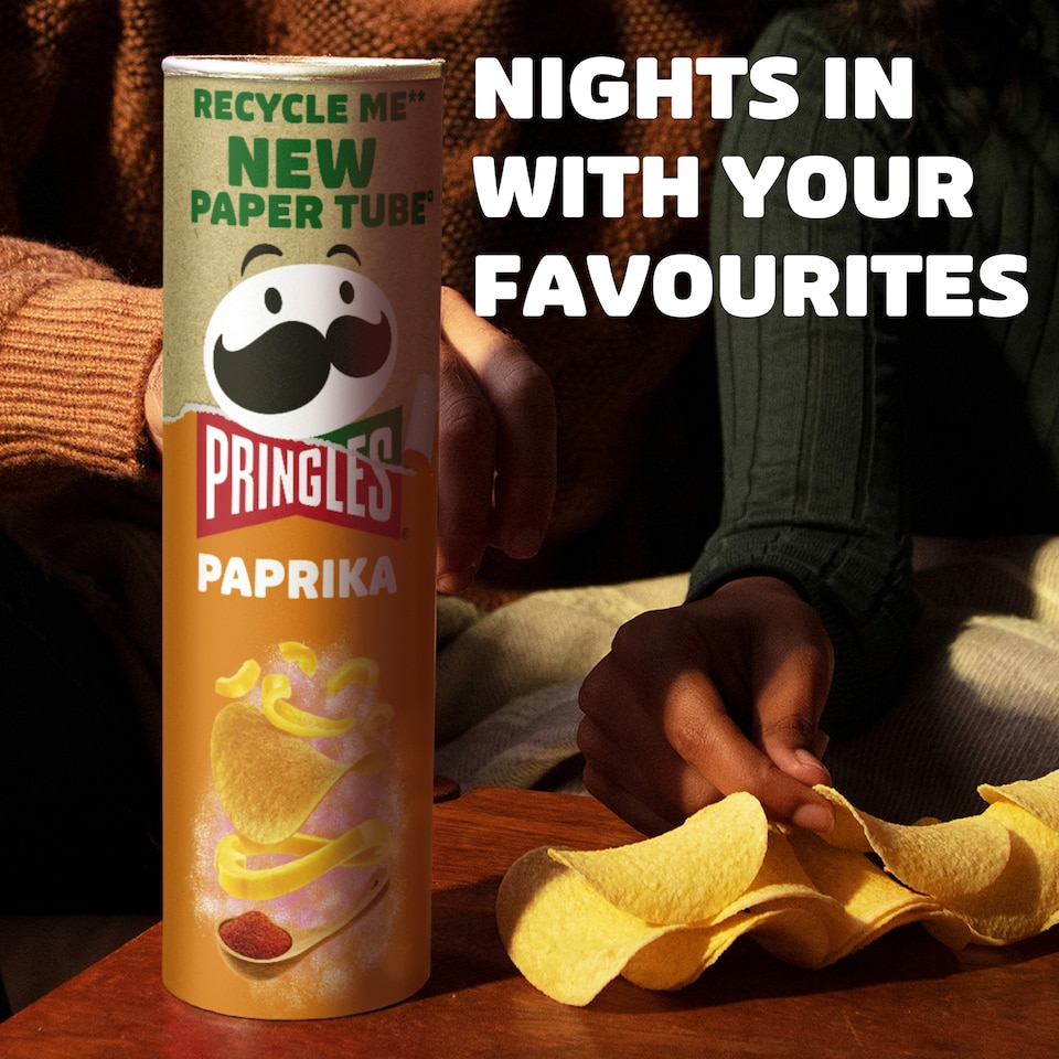image 1 of Pringles Paprika Sharing Crisps 185g