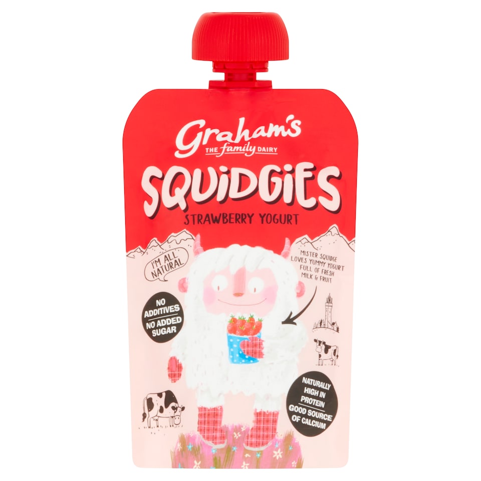 Graham's Dairy Squidgies Strawberry Yogurt 100G