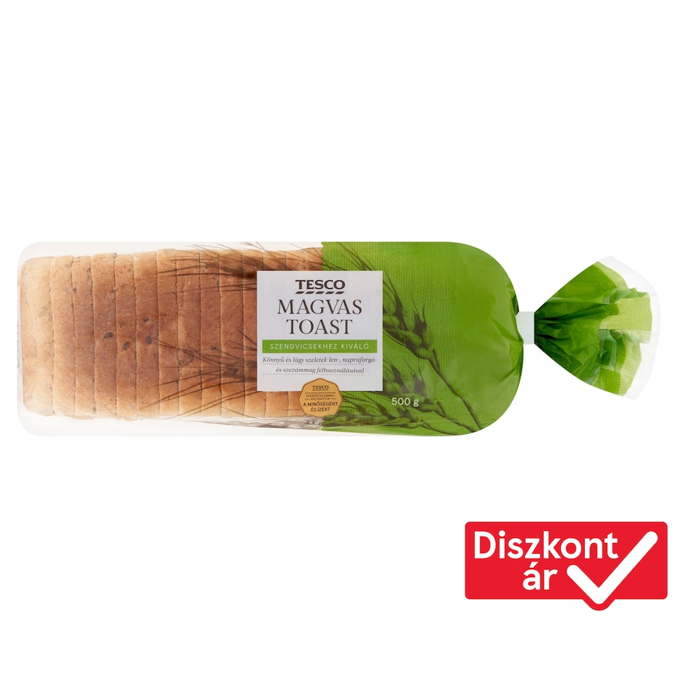 Tesco szeletelt magvas toast kenyér 500 g