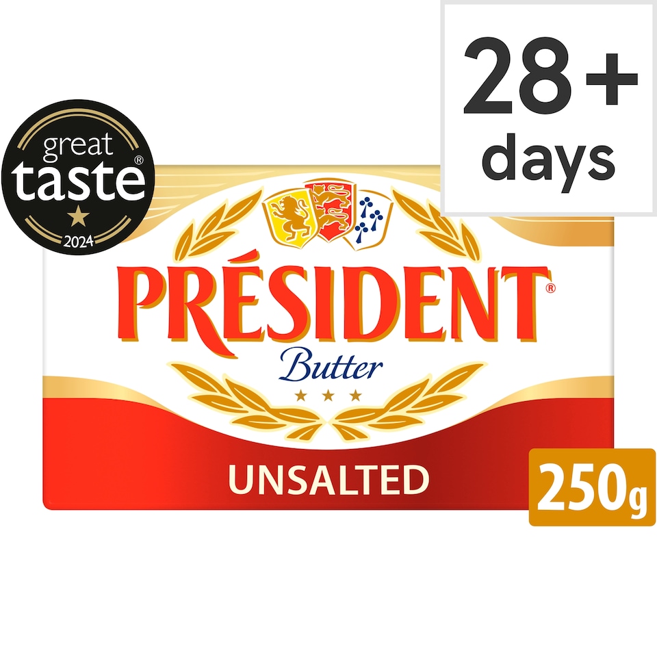 TESCO Président French Unsalted Block Butter 250g