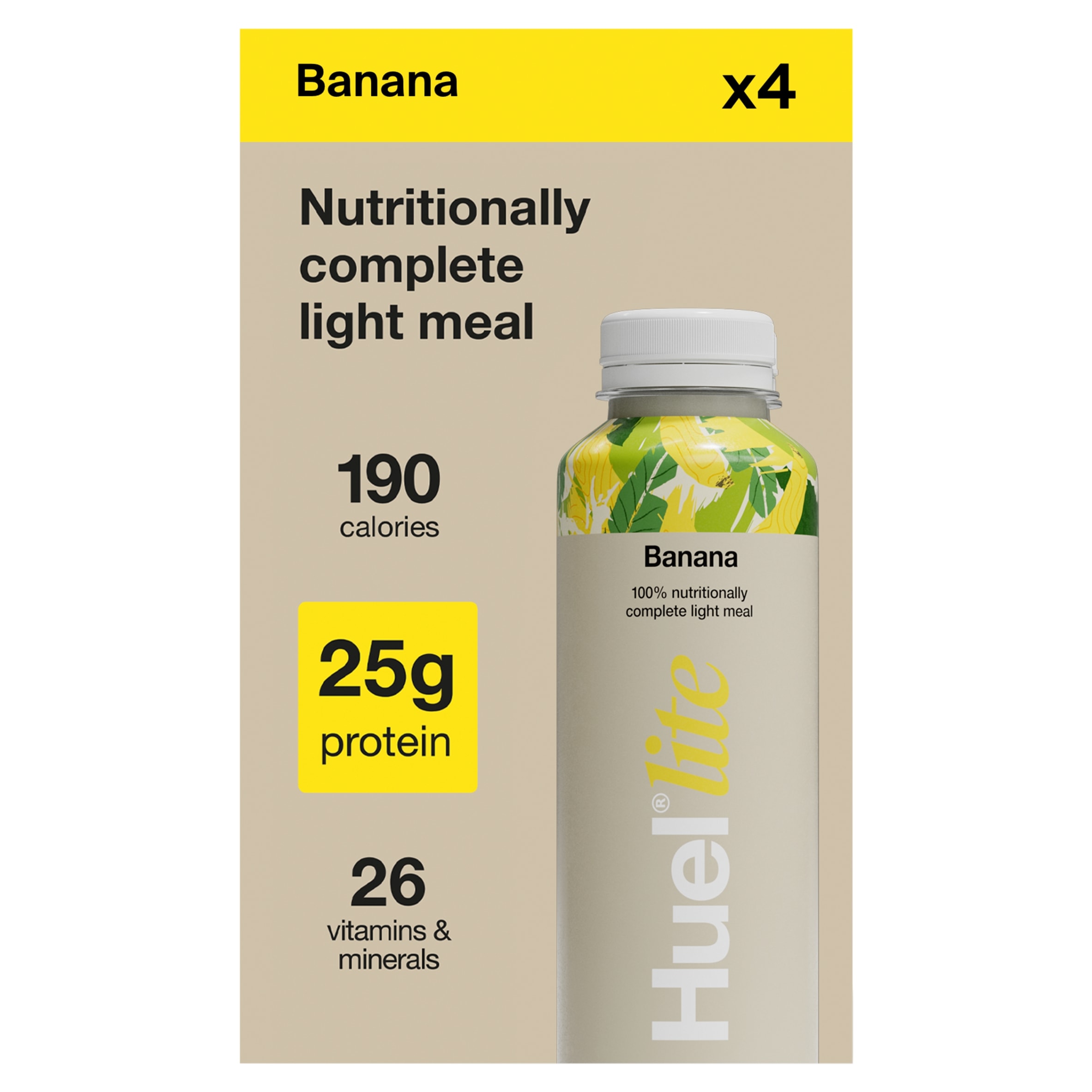 Huel Lite Ready-to-Drink Complete Meal - Banana 4 x 500ml