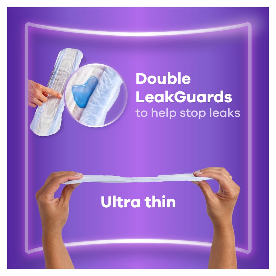 image 1 of Always Discreet Long Plus Incontinence Pads 8 Pack