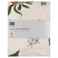 F&F Home Jasmine Wipe Clean Tablecloth