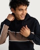 image 2 of F&F Cotton Rich Panelled Drawstring Hoodie in Navy