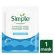 image 1 of Simple Water Boost 5-Min Reset Hydrogel Mask