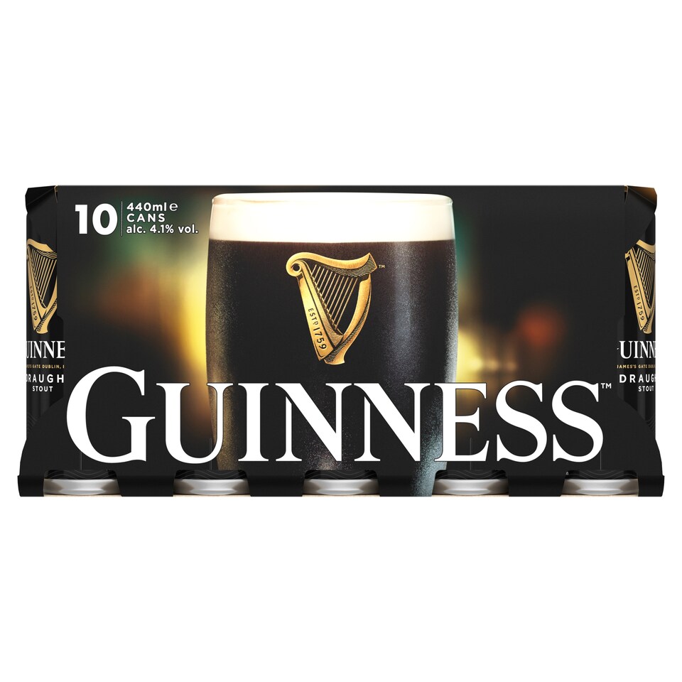 image 1 of Guinness Draught Stout Beer Can 4.1% Vol 10x440ml