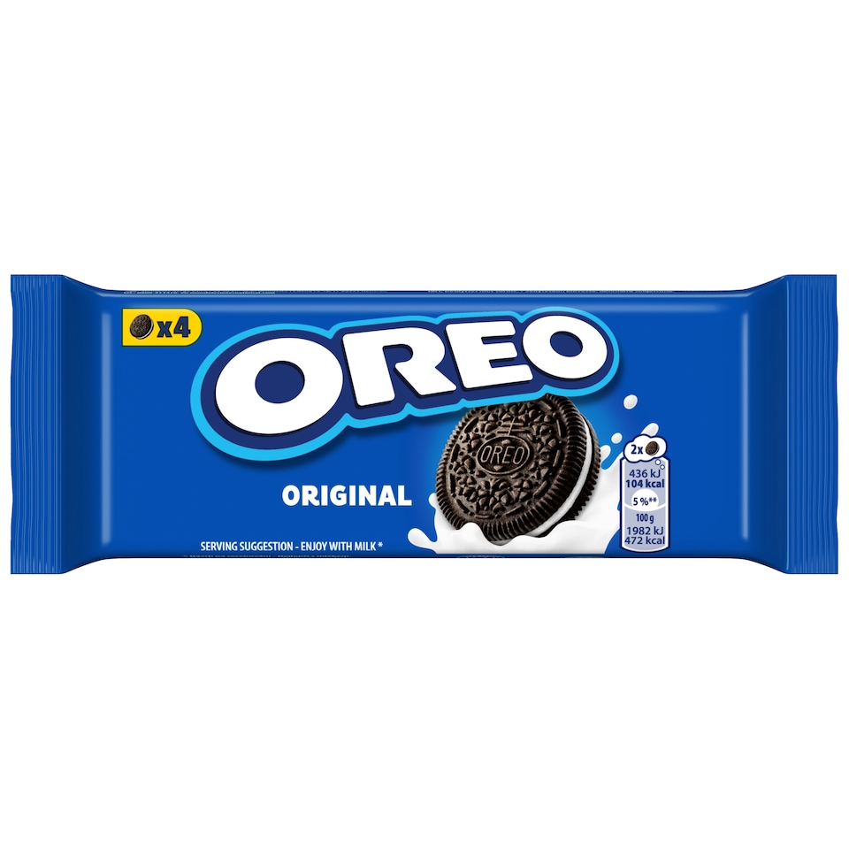 image 1 of OREO Original Vanilla Sandwich Cookies perfect on the go 4 cookies 44 g