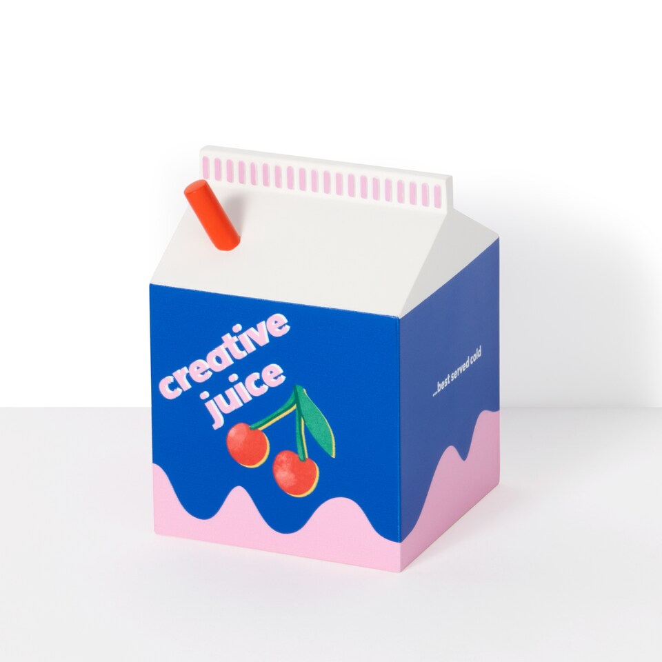 image 1 of Paperchase Deli Juice Carton Pen Pot