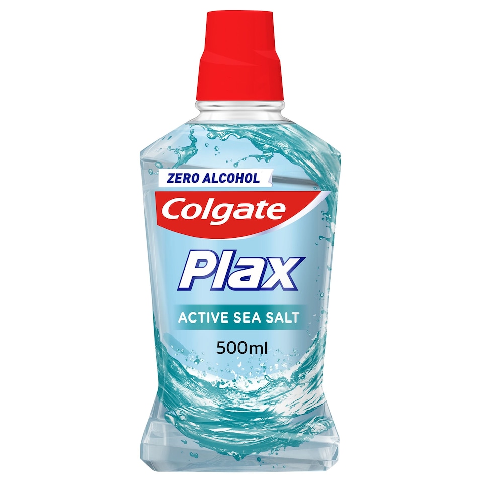 image 1 of Colgate Plax Active Sea Salt Mouthwash 500Ml