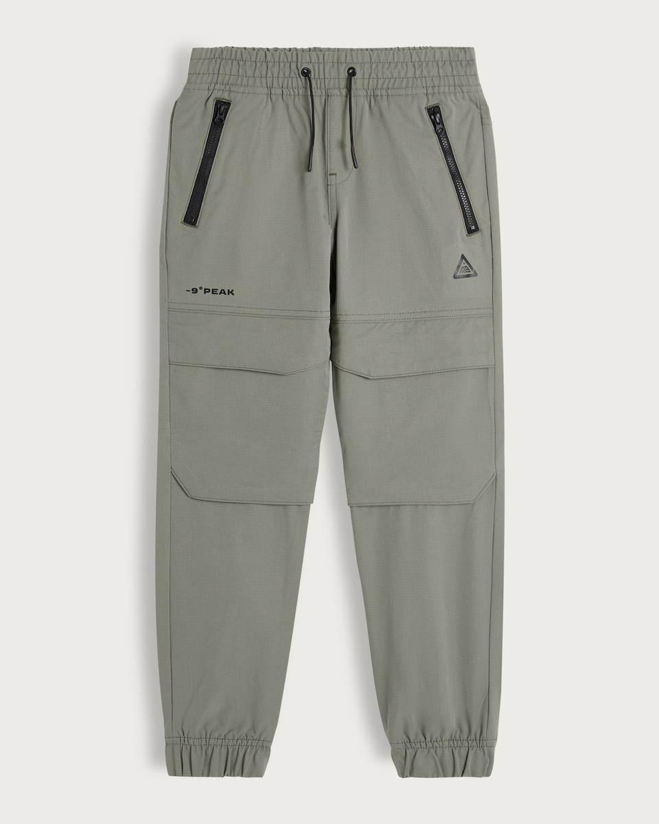 image 1 of 9 Peaks Cuffed Cargo Joggers in Khaki