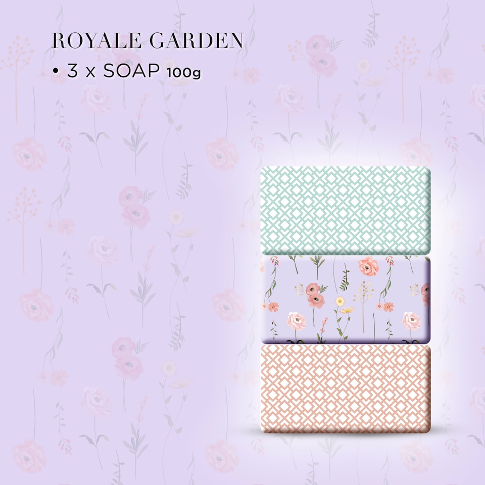 image 1 of Baylis & Harding Royale Garden Luxury Lavender & Rose Hip Tea Limited Edition Soap Gift set