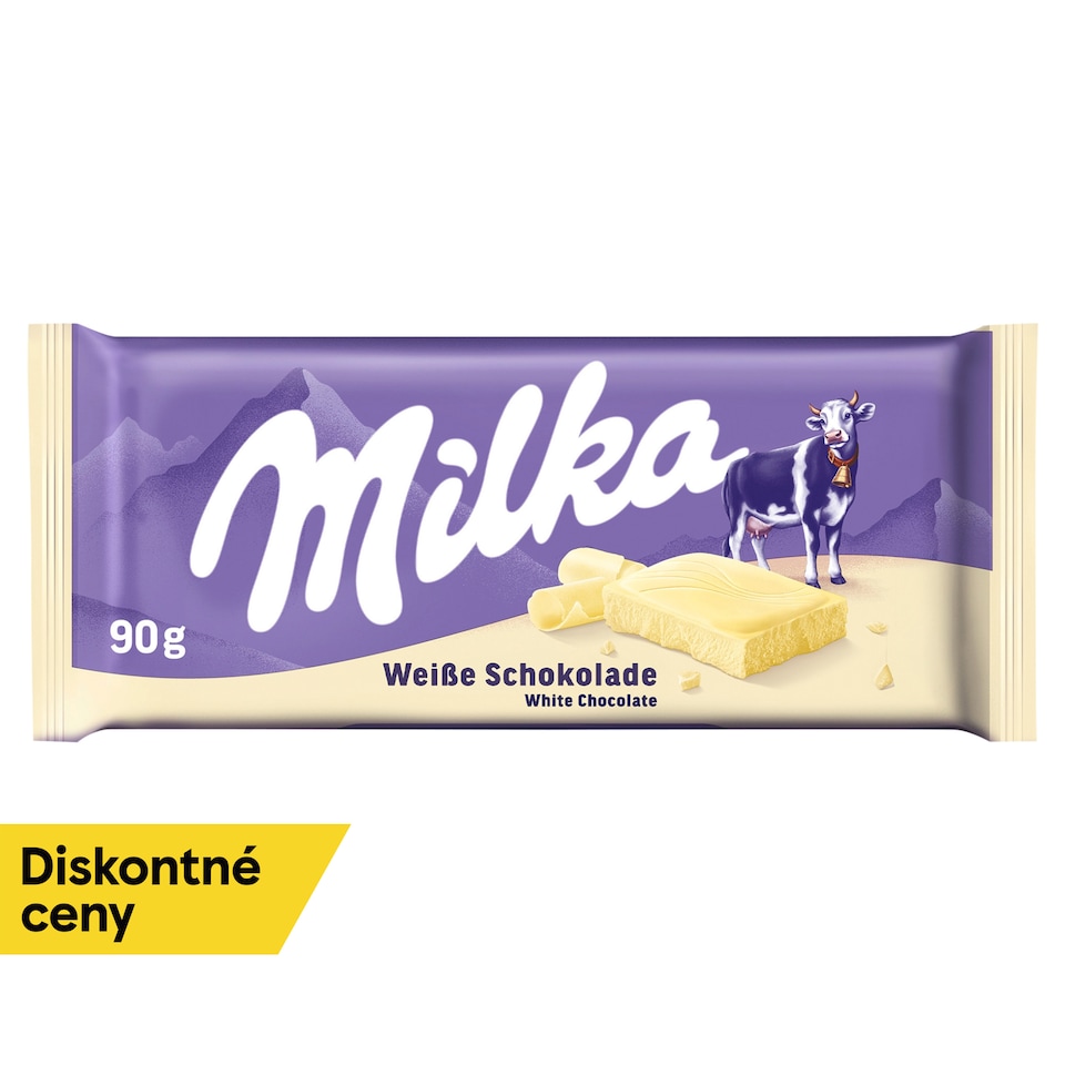 obrázok 1 z Milka White biela čokoláda z alpského mlieka 90 g