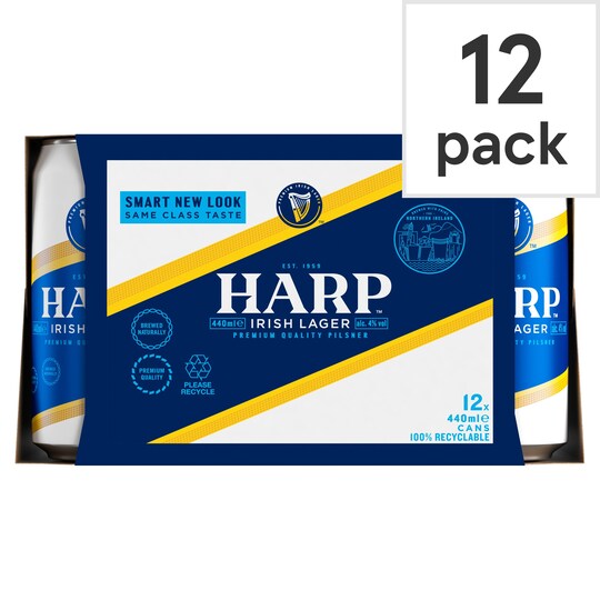 Harp 12X440ml Northern Ireland Tesco Groceries