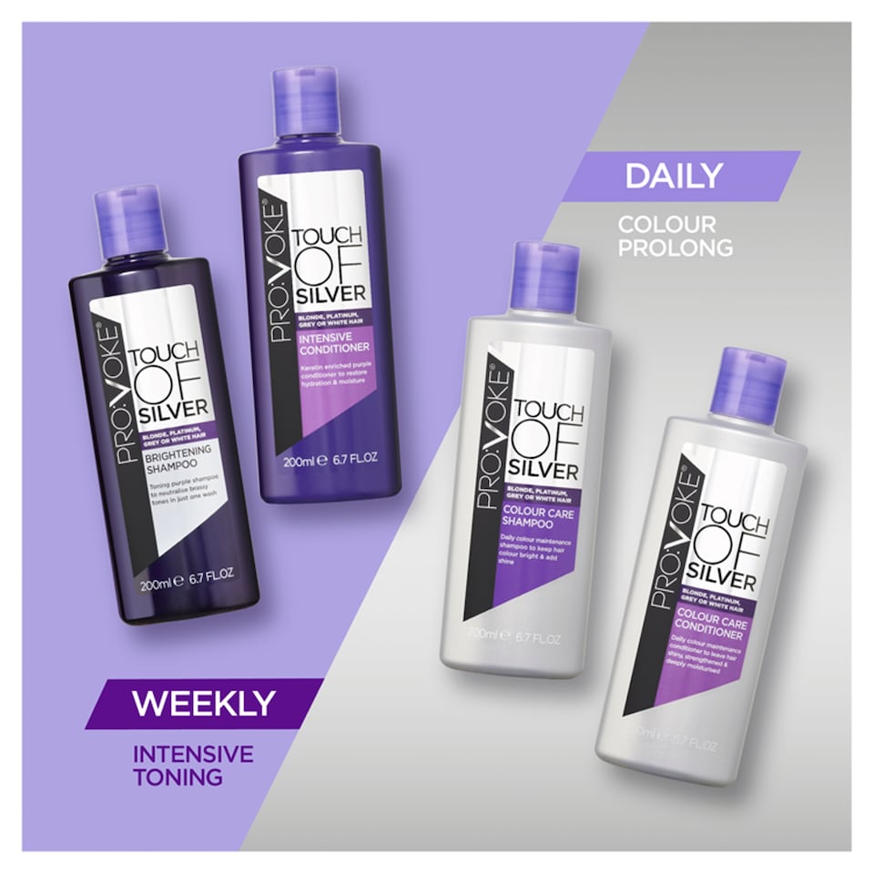 image 1 of Provoke Touch of Silver Keep it Bright Colour Care Shampoo 400ml