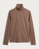 image 4 of F&F Ribbed Roll Neck Long Sleeved Top in Mink