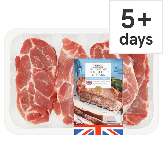 Tesco Pork Shoulder Steaks 700G Tesco Groceries