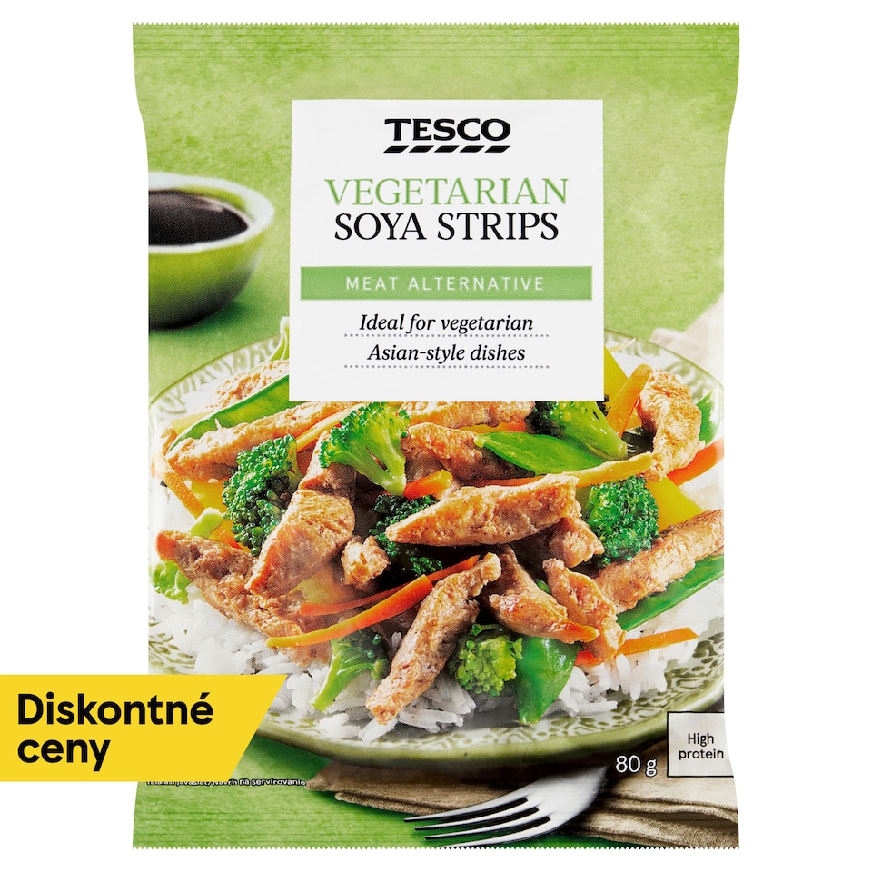 Tesco Vegetarian Soya Strips 80 g