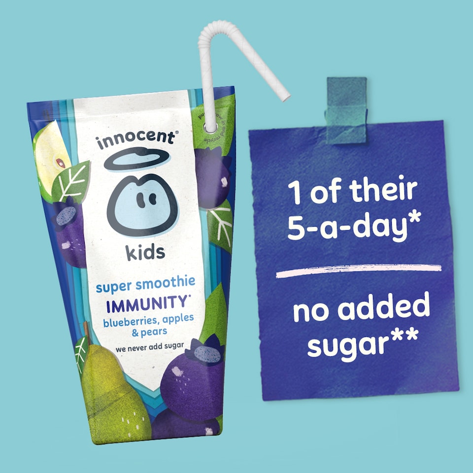 image 1 of Innocent Kids Super Smoothie Blueberry 4X150ml