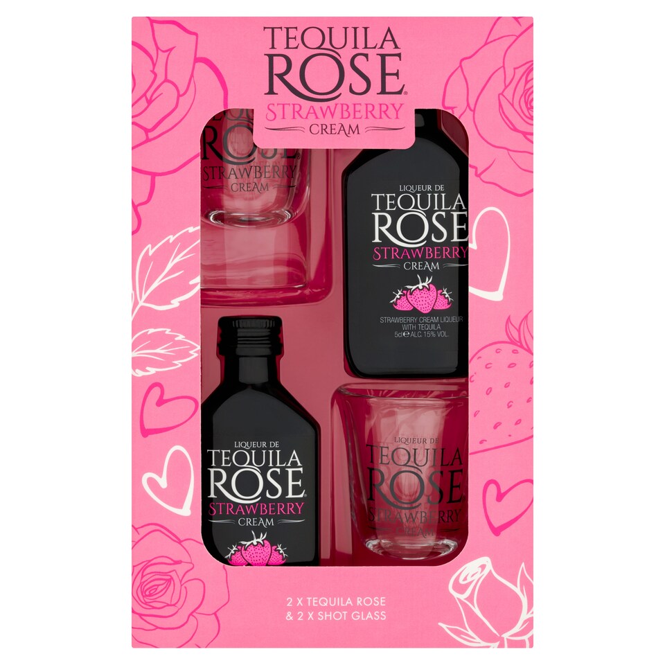 Tequila Rose Cream Strawberry Liqueur 2 X 5Cl Gift Set