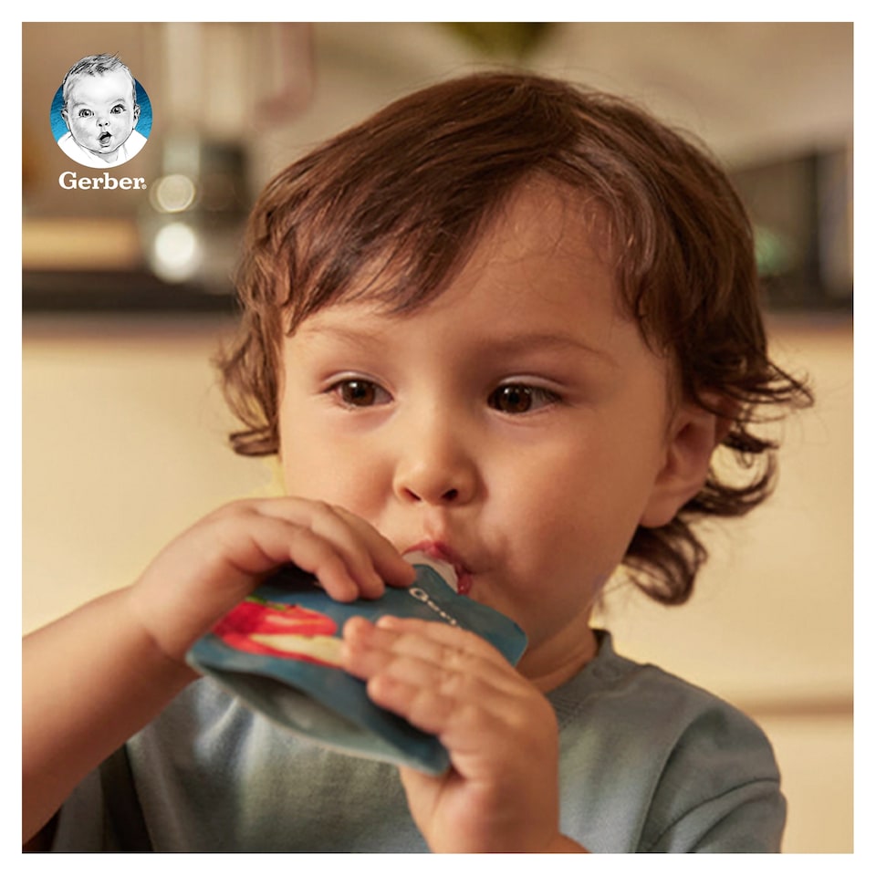 image 1 of Gerber Pear-Plum Fruit Puree for 6 Months+ 90 g