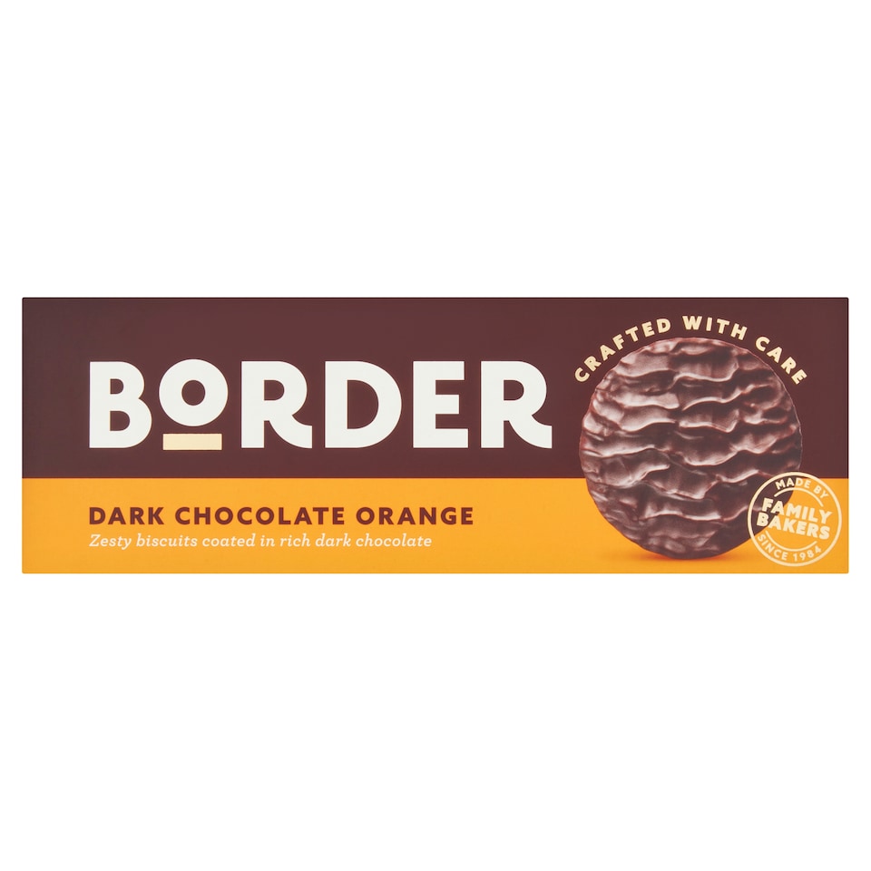 Border Dark Chocolate Orange Biscuits 150G