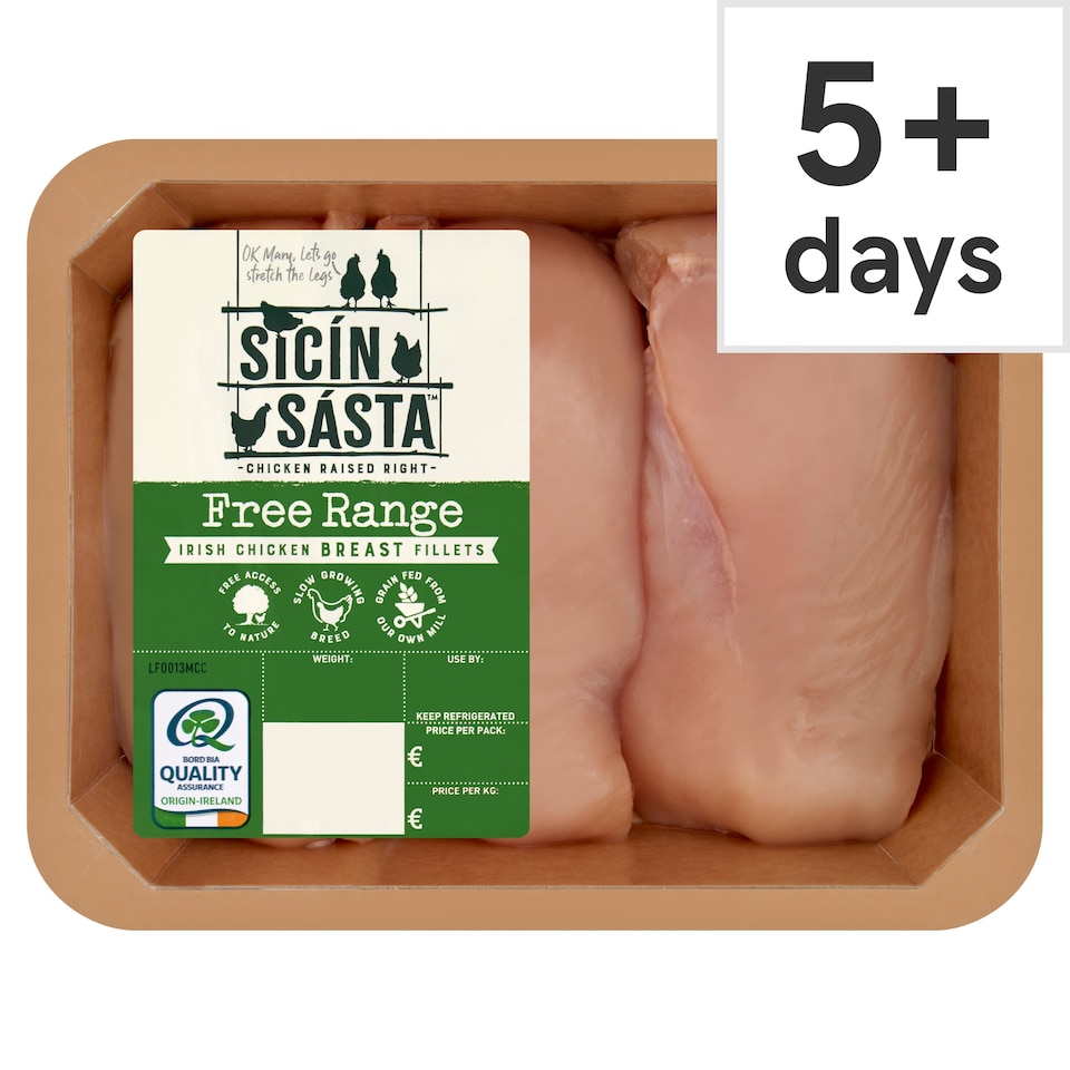Sicin Sasta Free Range Irish Chicken Breast Fillets 500G
