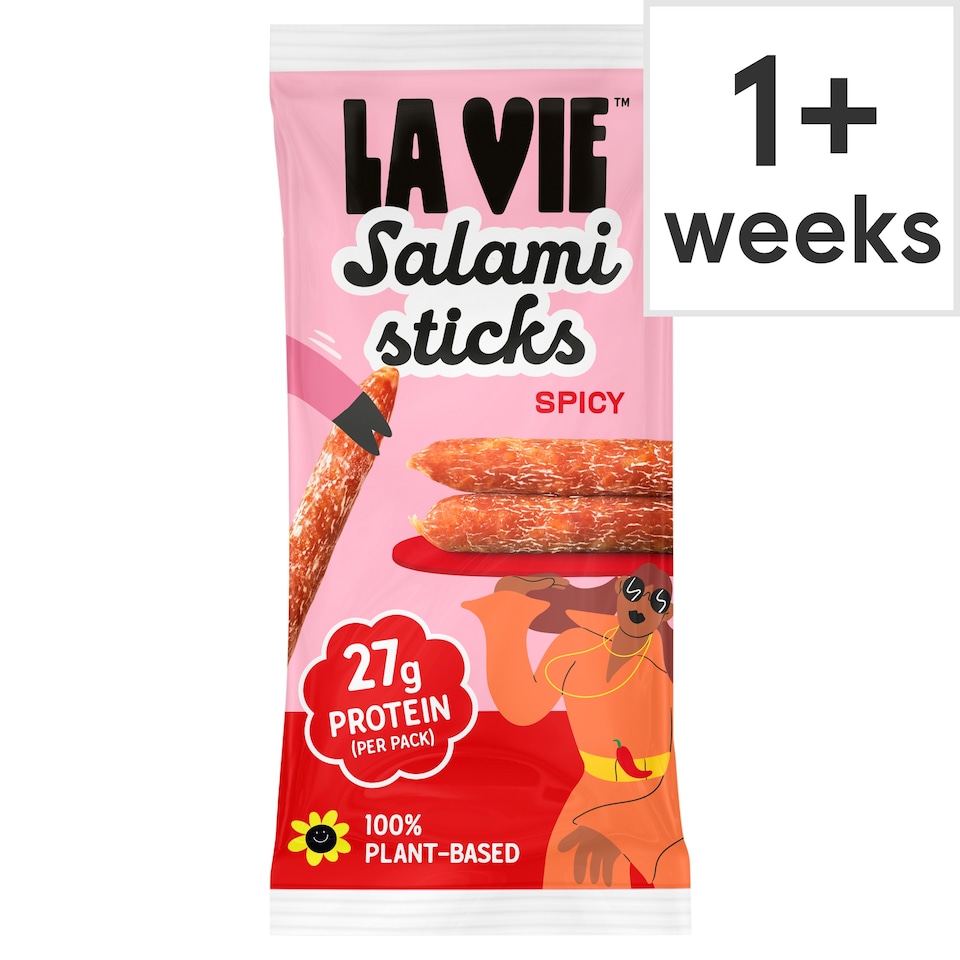image 1 of La Vie Vegan Salami Sticks Spicy 75g