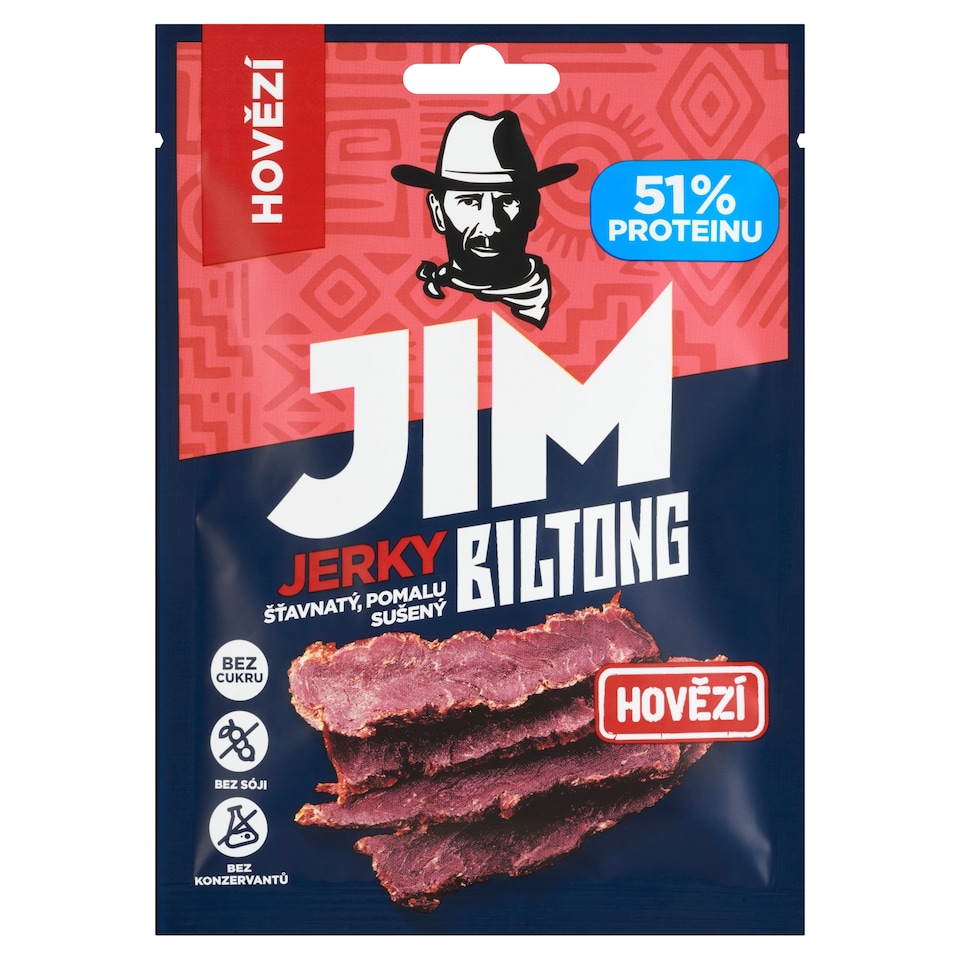 image 1 of Jim Jerky Biltong Dried Beef 20 g