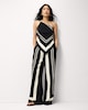image 2 of F&F Geometric Print Halterneck Co-ord Top in Multi Black