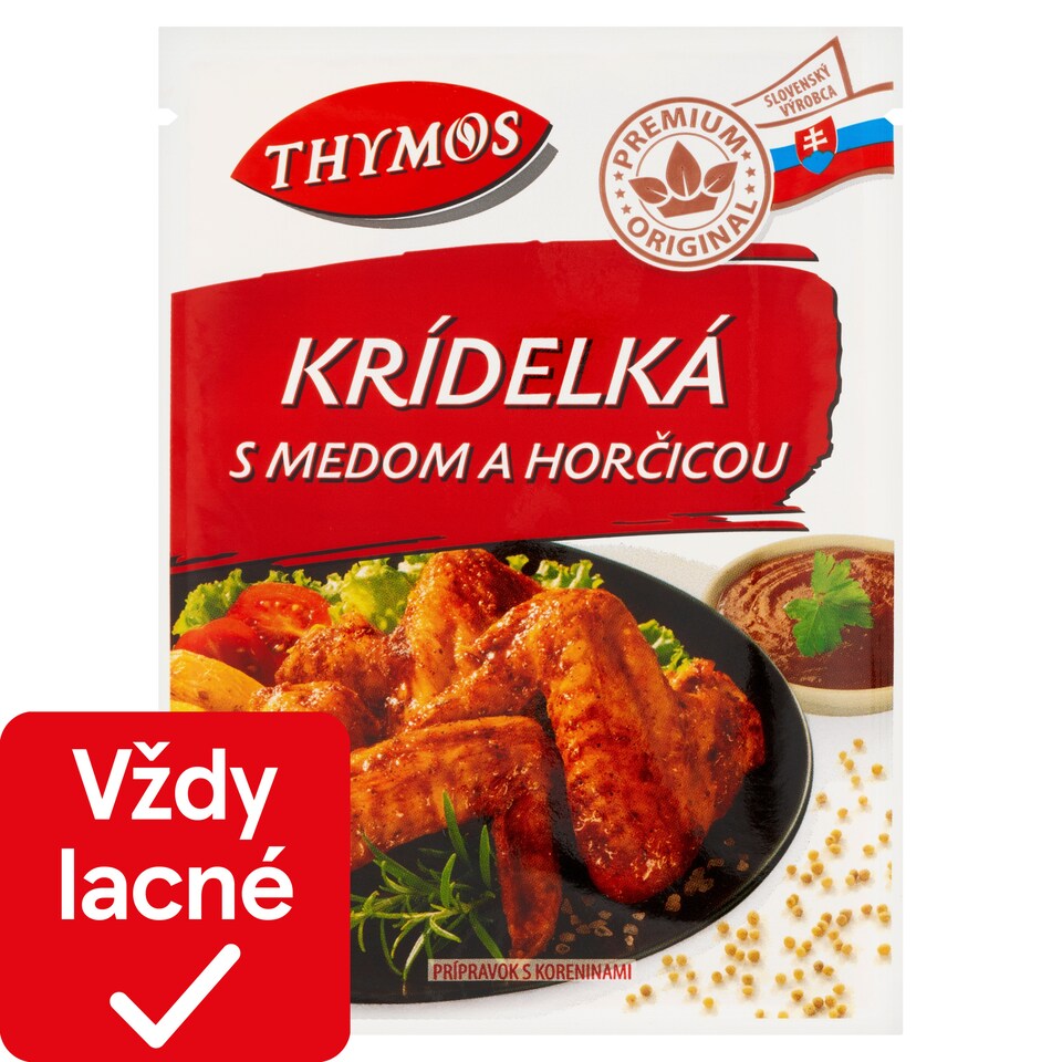 obrázok 1 z Thymos Krídelká s medom a horčicou 25 g
