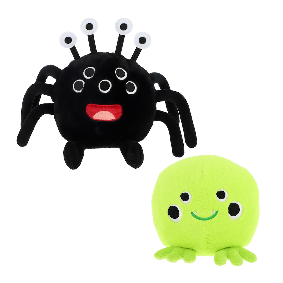 Tesco Halloween Fluffy Monster / Spider Plush Assortment
