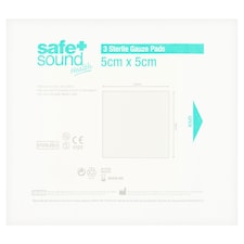 Safe & Sound Sterile Gauze Pads 5X5CM 3 Pack