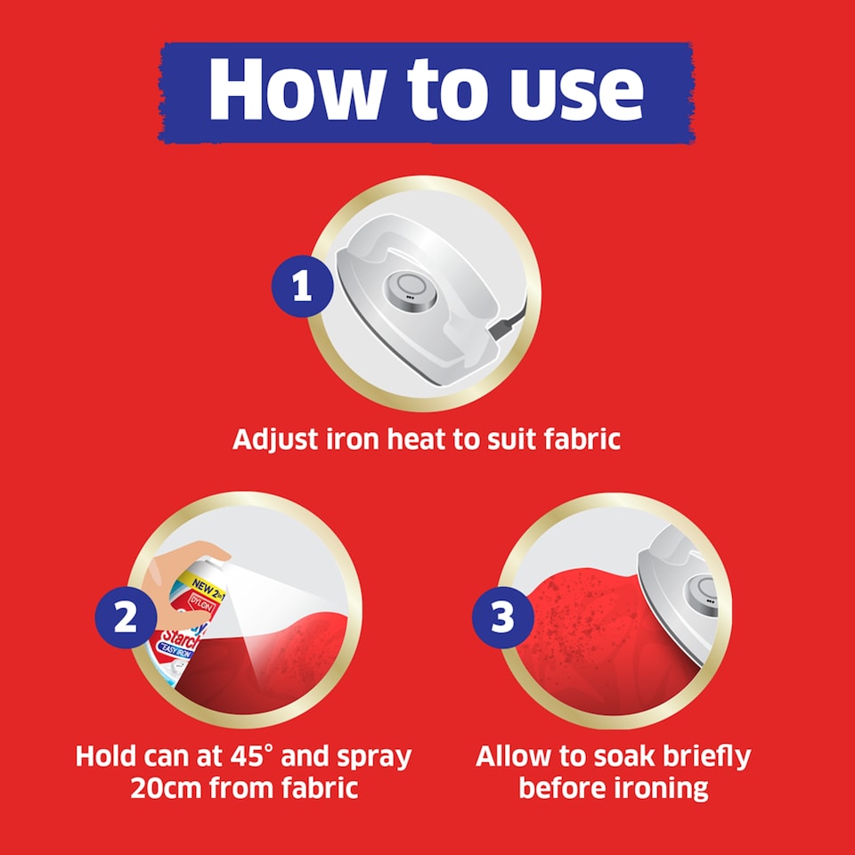 image 1 of Dylon Spray Starch And Easy Iron 300Ml