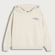OH ME OH MY Cotton Rich Americana U.S. State Hoodie in Grey Marl