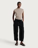 image 1 of F&F Textured Balloon Trousers in Black