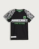 image 4 of Minecraft Time to Mine Print T-Shirt in Black