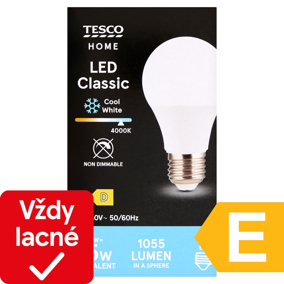 image 1 of Tesco Home LED Classic 7.8W E27 Cool White