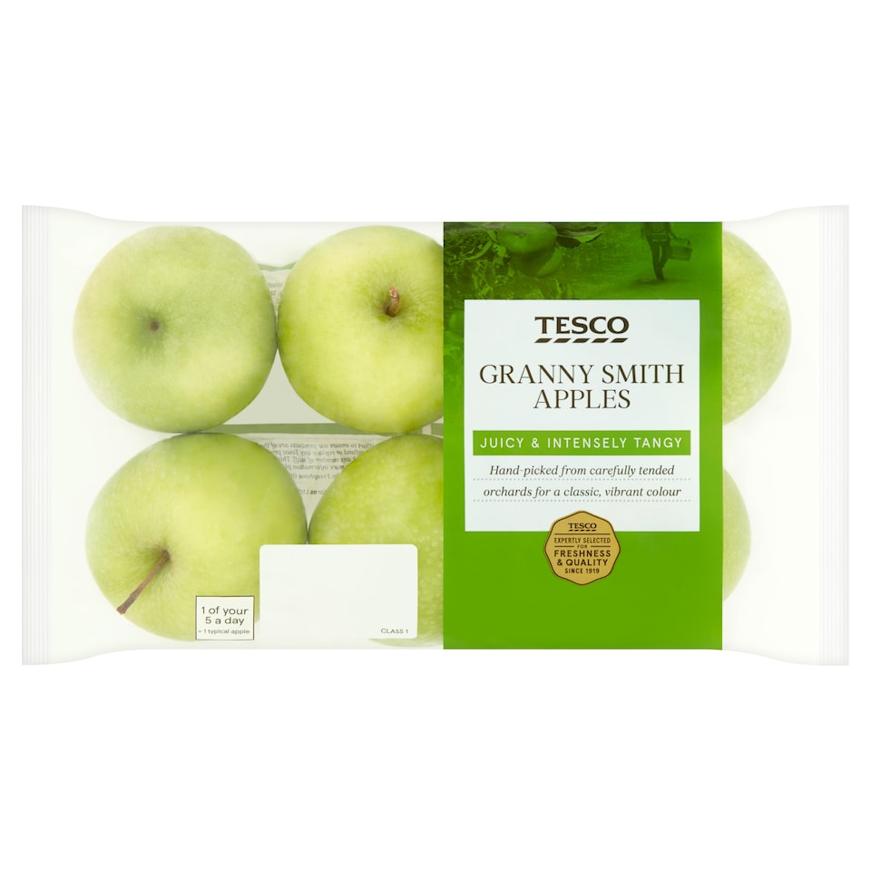 Tesco Granny Smith Apples Minimum 5 Pack